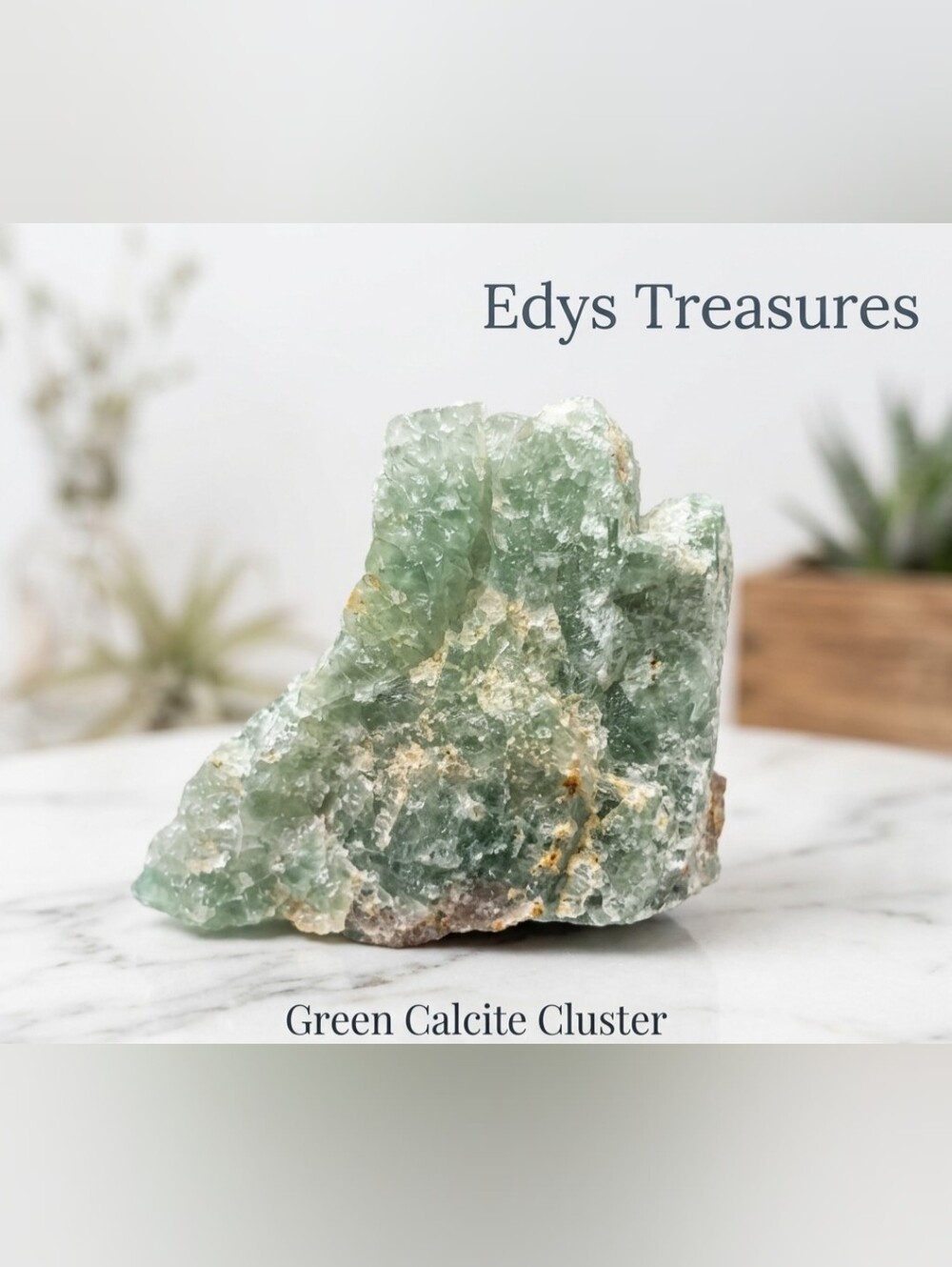 Natural Raw Green Calcite Crystal